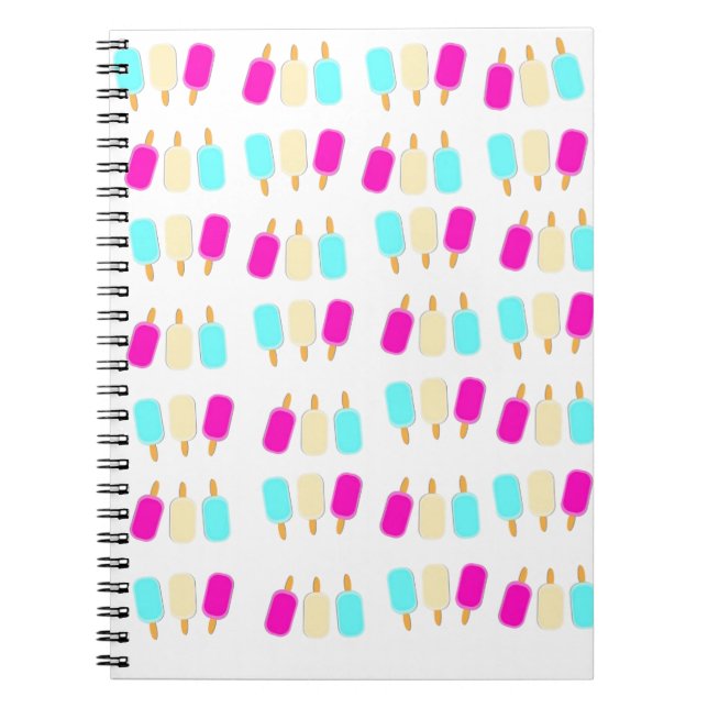 ice cream three colours notebook (Front)