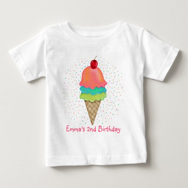 Ice Cream Treats Baby T-Shirt (Front)