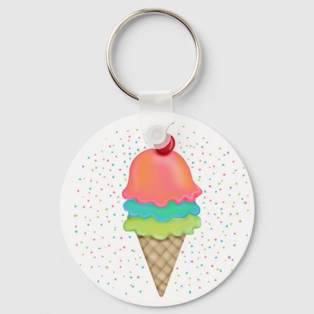 Ice Cream Treats Key Ring (Front)
