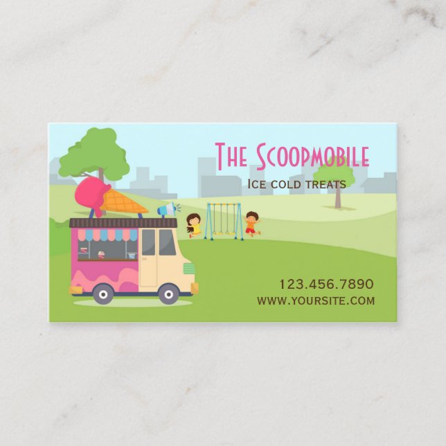 Ice Cream Truck Business Card (Front)