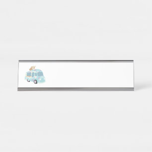 Ice Cream Truck Desk Name Plate