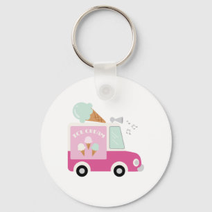 Ice Cream Truck Key Ring
