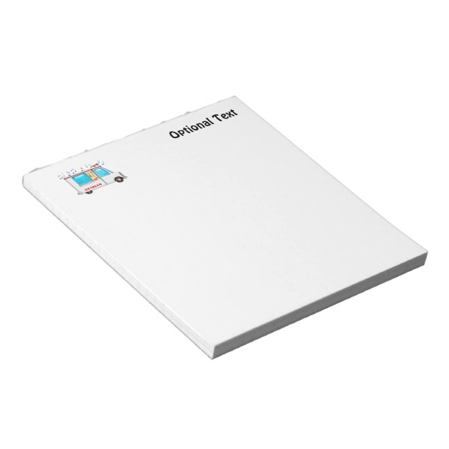 Ice Cream Truck with Music Notepad (Angled)