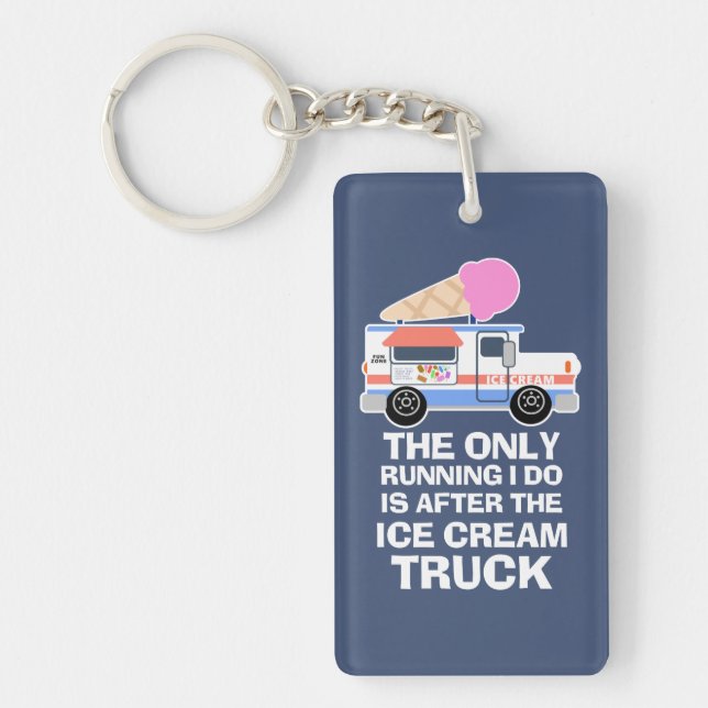 Ice Cream Truck Workout Key Ring (Front)
