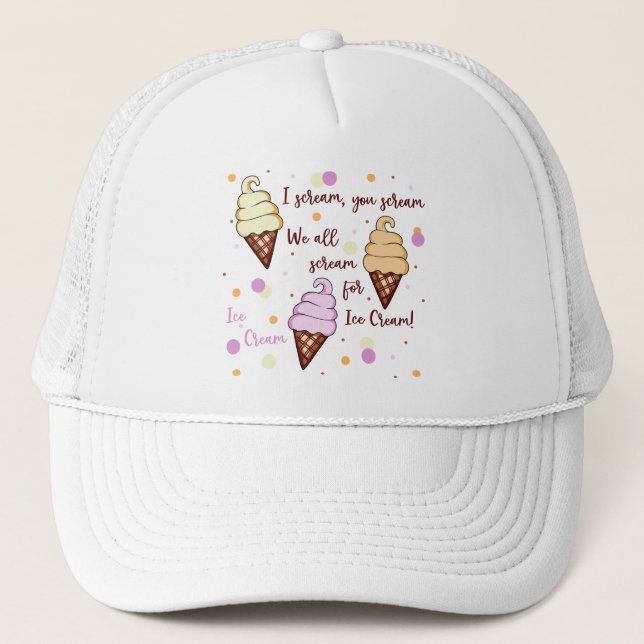 Ice Cream Trucker Hat (Front)