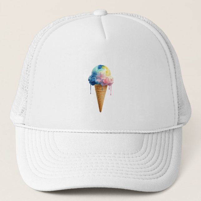 Ice Cream Trucker Hat (Front)