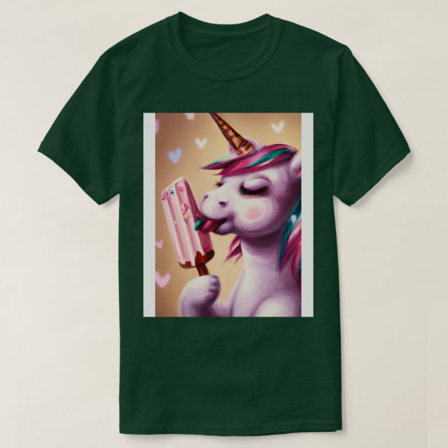 Ice Cream Unicorn 1 T-Shirt (Design Front)