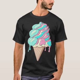 Ice Cream Vaporwave Retrowave Aesthetic T-Shirt