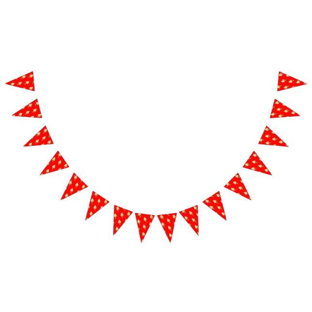 Ice-cream Vivid red Bunting (All)