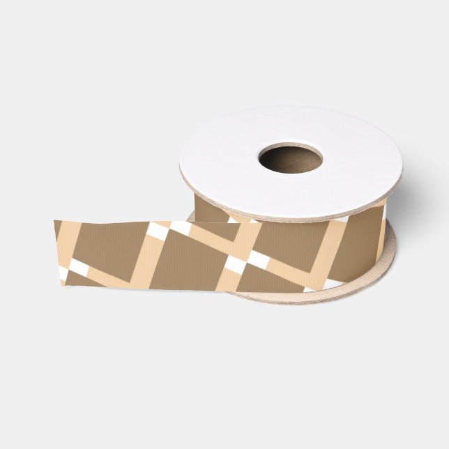 Ice cream waffle cone brown grosgrain ribbon (Spool)
