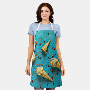 Ice cream waffle cones apron