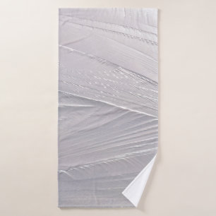 Ice cream white snow winter bath towel