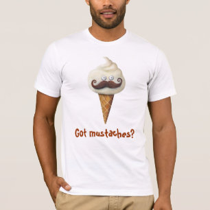 Ice Cream with Moustaches T-Shirt
