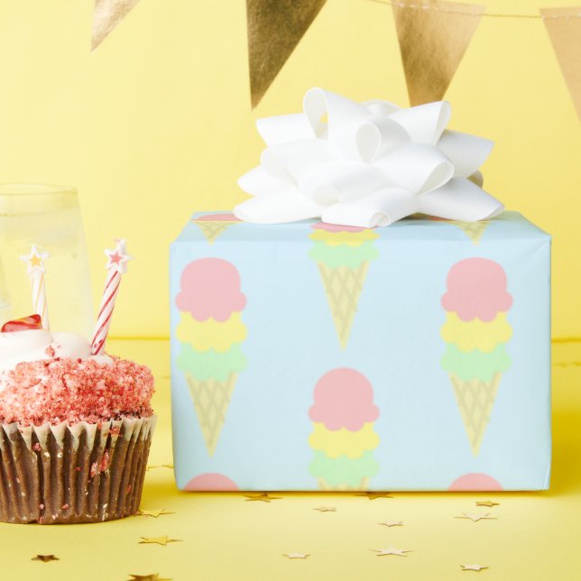 Ice Cream Wrapping Paper (Birthday Party)