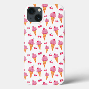 Ice creams & cherries iPhone 13 case