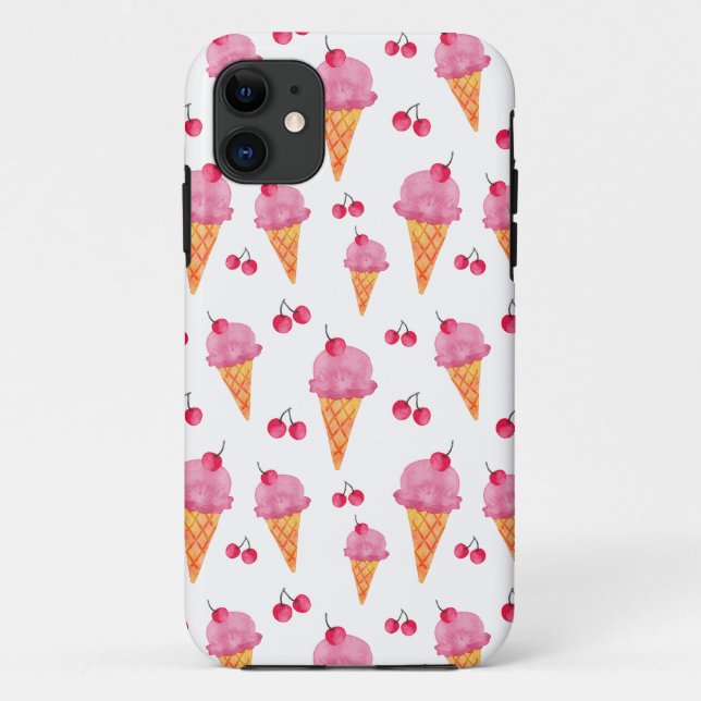 Ice creams & cherries Case-Mate iPhone case (Back)