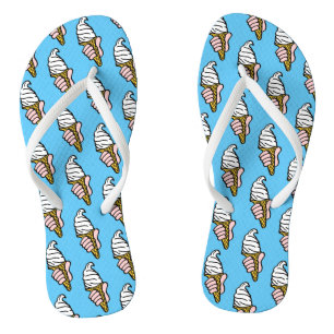 Ice Creams on a Pair of Flip Flops