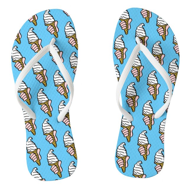 Ice Creams on a Pair of Flip Flops (Footbed)