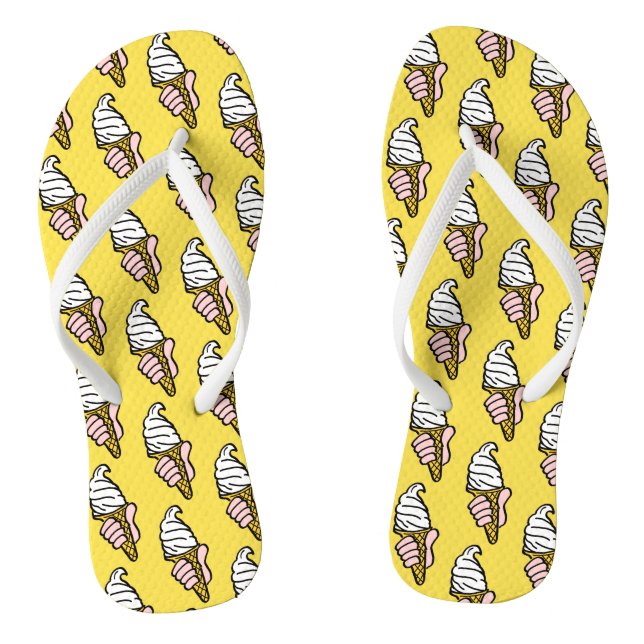 Ice Creams on a Pair of Flip Flops (Footbed)