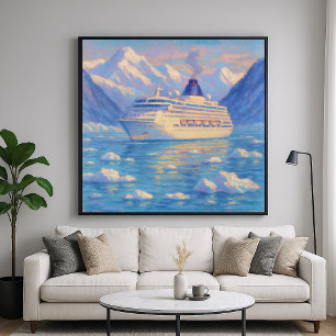 Ice Cruise - Pastel Painting Style Art Poster