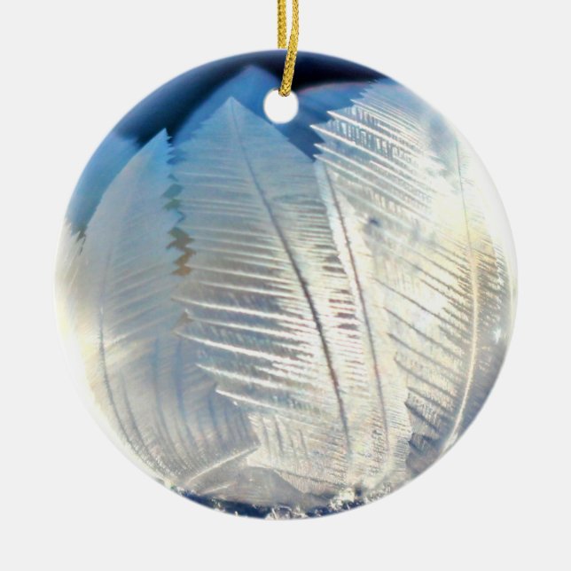 Ice Crystal Bubble Christmas Ornament (Front)