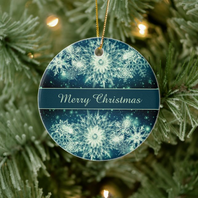 Ice Crystal Holiday Ceramic Tree Decoration (Tree)