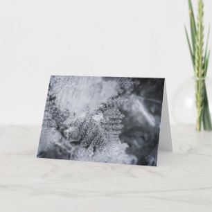 Ice Crystal Nature Photo Card