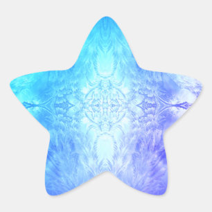 ice crystal star sticker