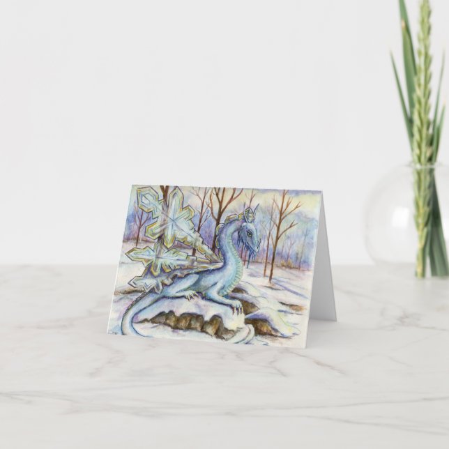 Ice Crystals Holiday Card (Front)