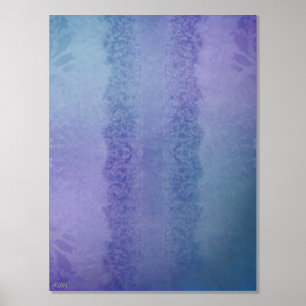 Ice Crystals II Silver Foil Print