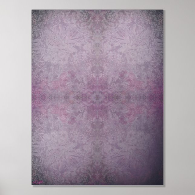 Ice Crystals III Silver Foil Print (Front)