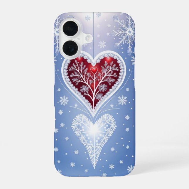 Ice Crystals  iPhone 16 Case (Back)