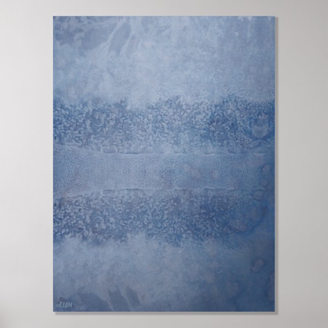 Ice Crystals VII Silver Foil Print (Front)