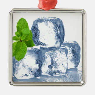 Ice cube cool yourself metal tree decoration