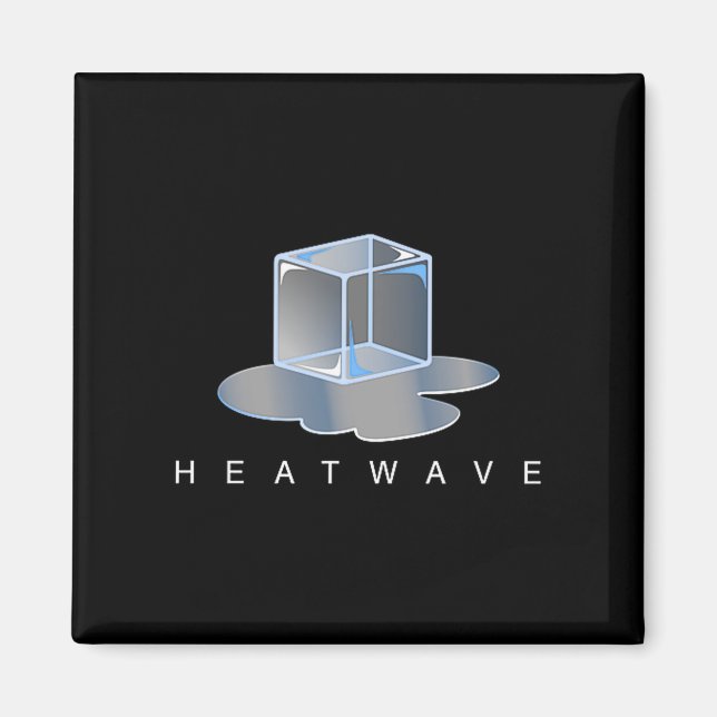 Ice cube heatwave - graphic premium tri-blend  magnet (Front)