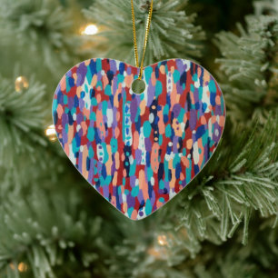 Ice Dance Abstract Ceramic Tree Decoration