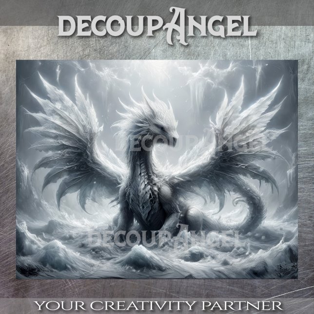 Ice Dragon -Decoupage- Tissue Paper (Creator Uploaded)
