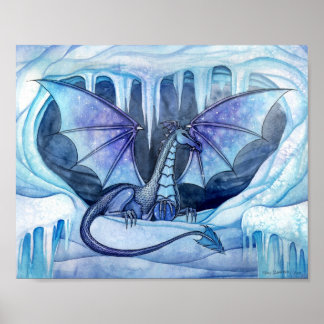 Ice Dragon Poster by Molly Harrison