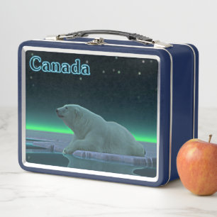 Ice Edge Polar Bear - Canada Metal Lunch Box