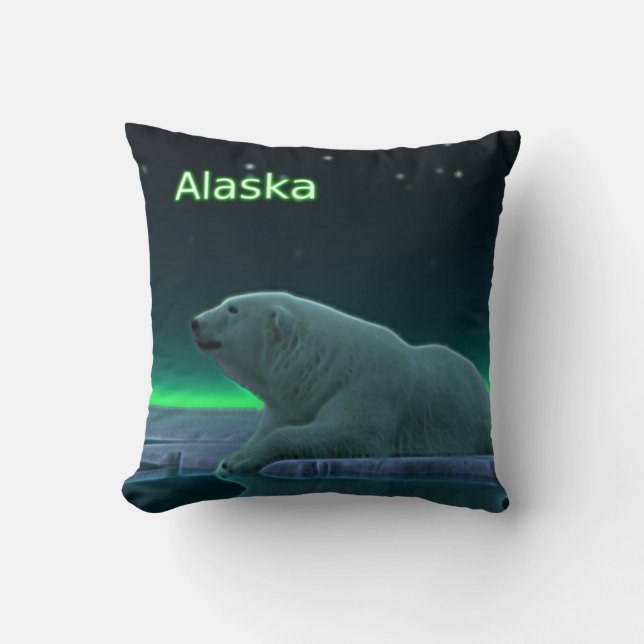 Ice Edge Polar Bear Cushion (Front)