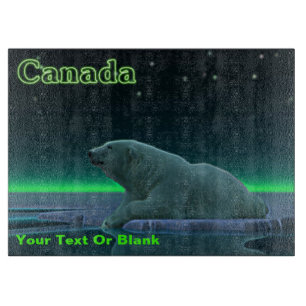 Ice Edge Polar Bear Cutting Board