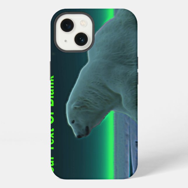 Ice Edge Polar Bear iPhone Case (Back)
