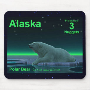 Ice Edge Polar Bear Mouse Pad