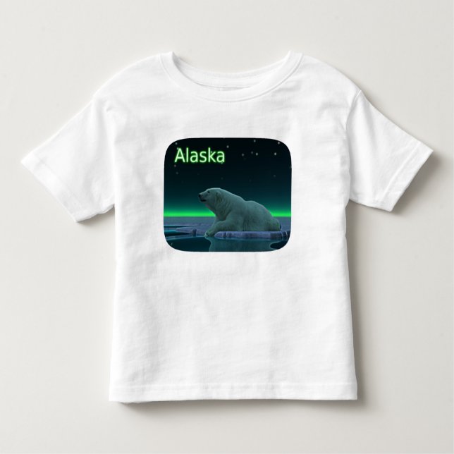 Ice Edge Polar Bear Toddler T-Shirt (Front)