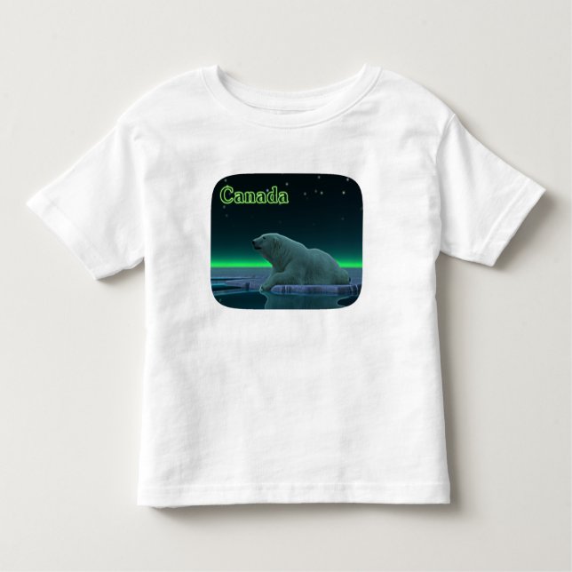 Ice Edge Polar Bear Toddler T-Shirt (Front)