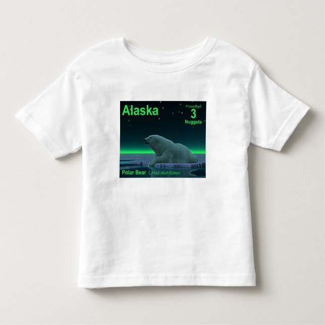 Ice Edge Polar Bear Toddler T-Shirt (Front)