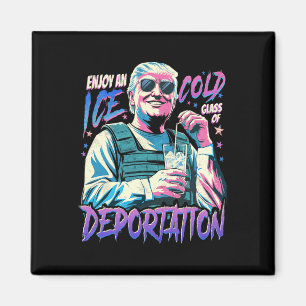 Ice Enjoy An Ice Cold Gl Of Deportation 3 Magnet