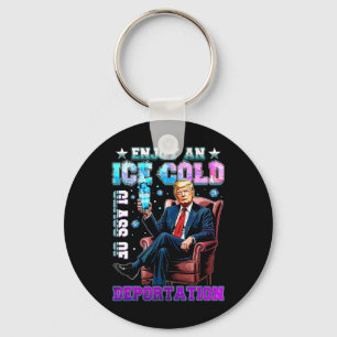 Ice Enjoy An Ice Cold Gl Of Deportation 5  Key Ring