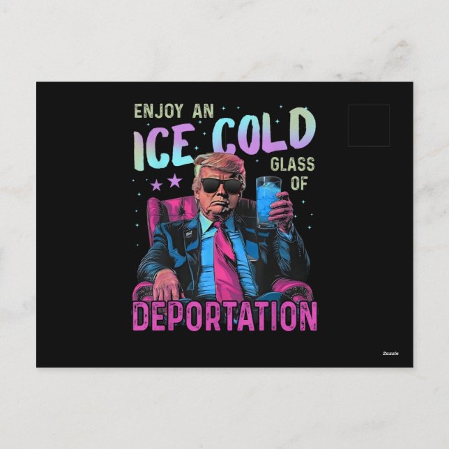 ICE Enjoy an Ice Cold Holiday Postcard (Back)