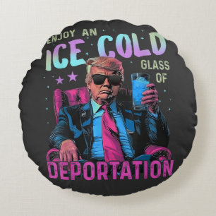 ICE Enjoy an Ice Cold Round Cushion